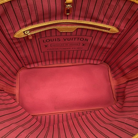 ❤️🩹SOLD❤️🩹 Louis Vuitton Neverfull MM Monogram Pivoine Shoulder Tote (AR2126) - Picture 9 of 15